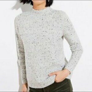 Loft Mock Neck Knit Sweater